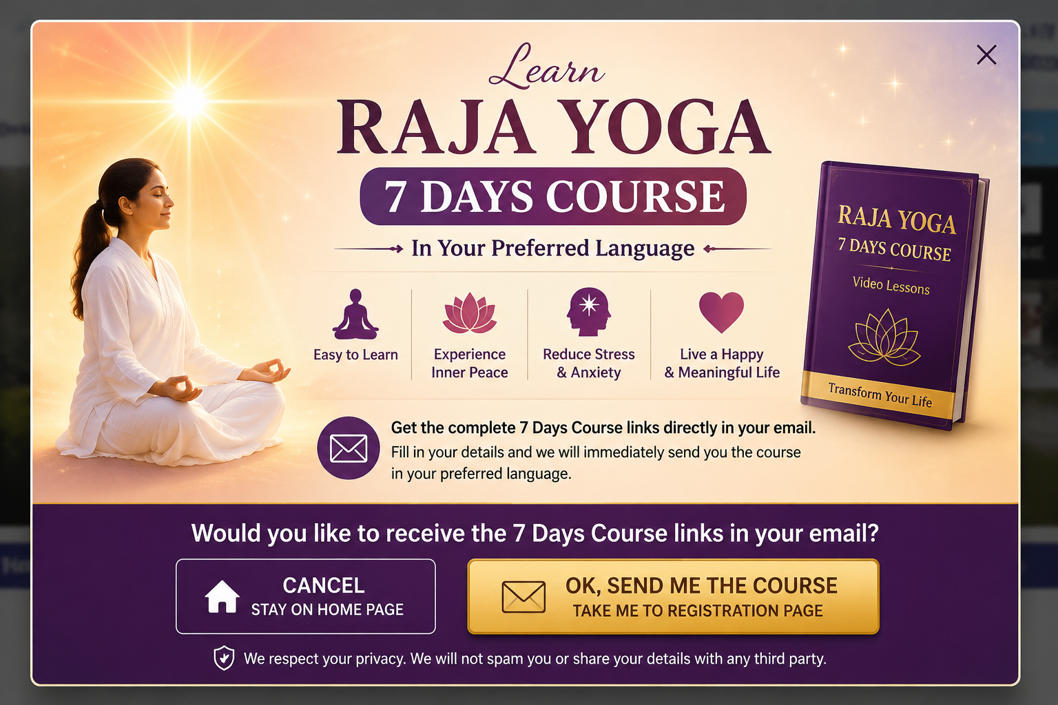 Raja Yoga 7 Days Course